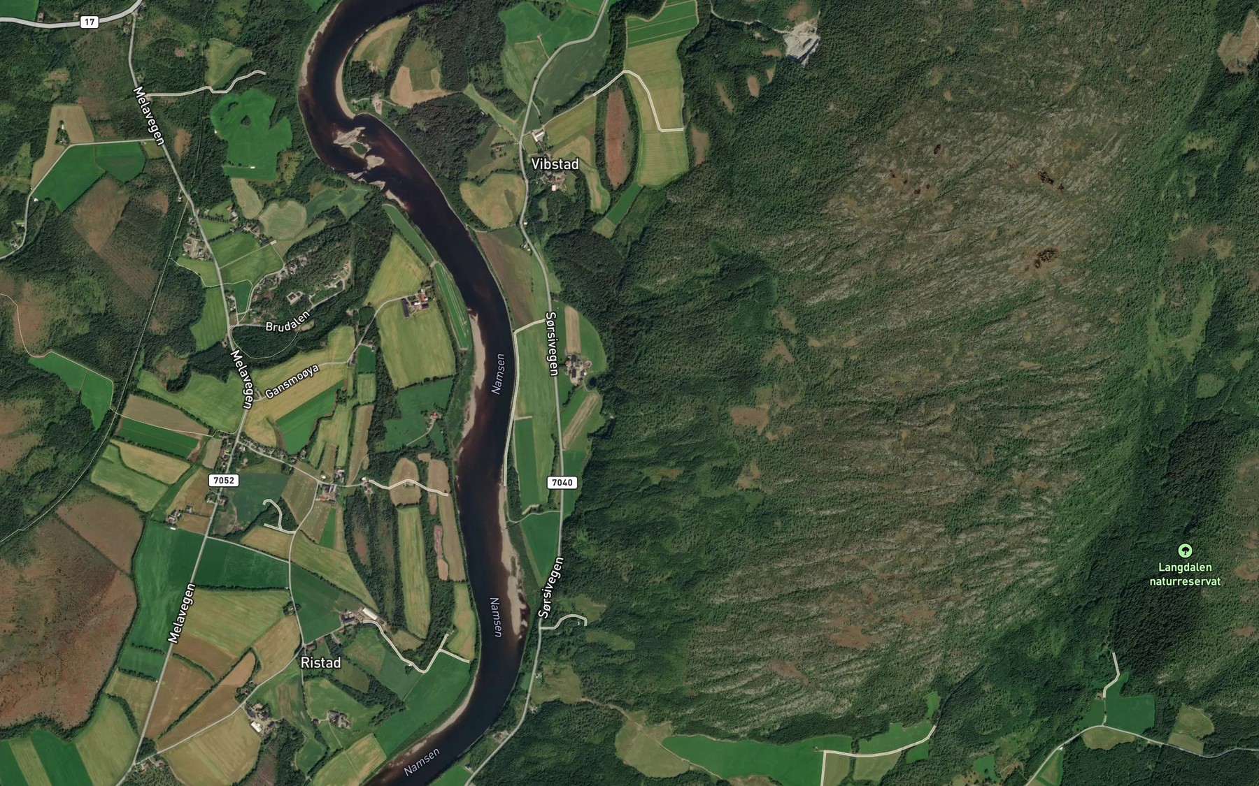 Satellite map of the Seterbekken