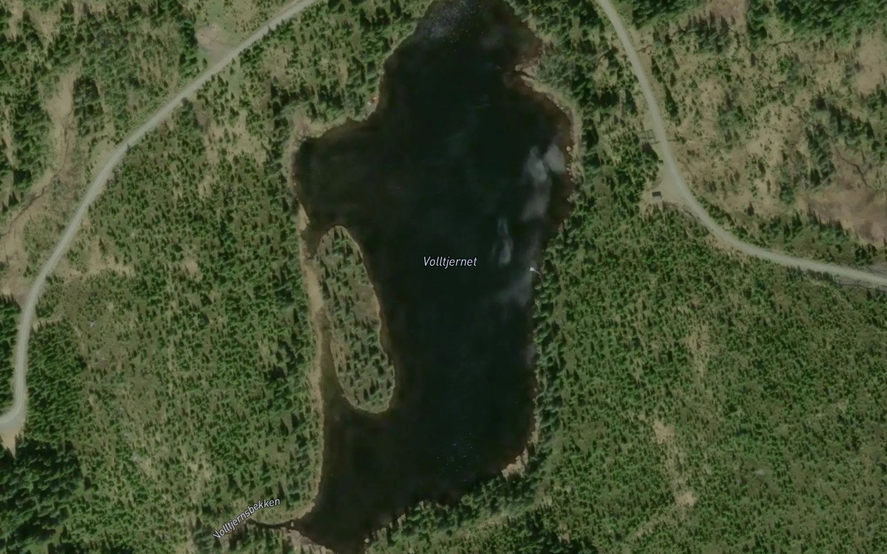 Satellite map of the Volltjernet