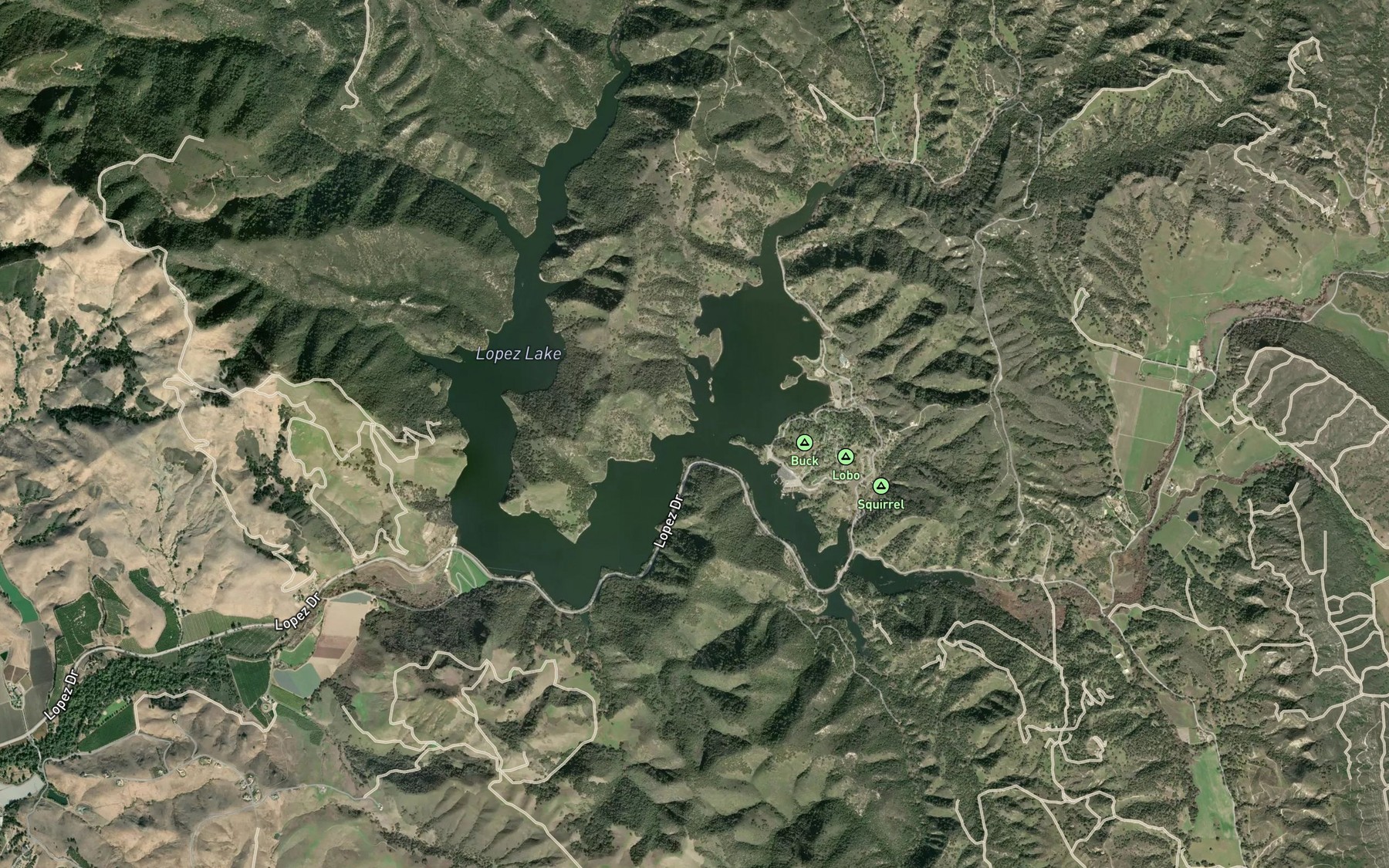 Satellite map of the Spot 7