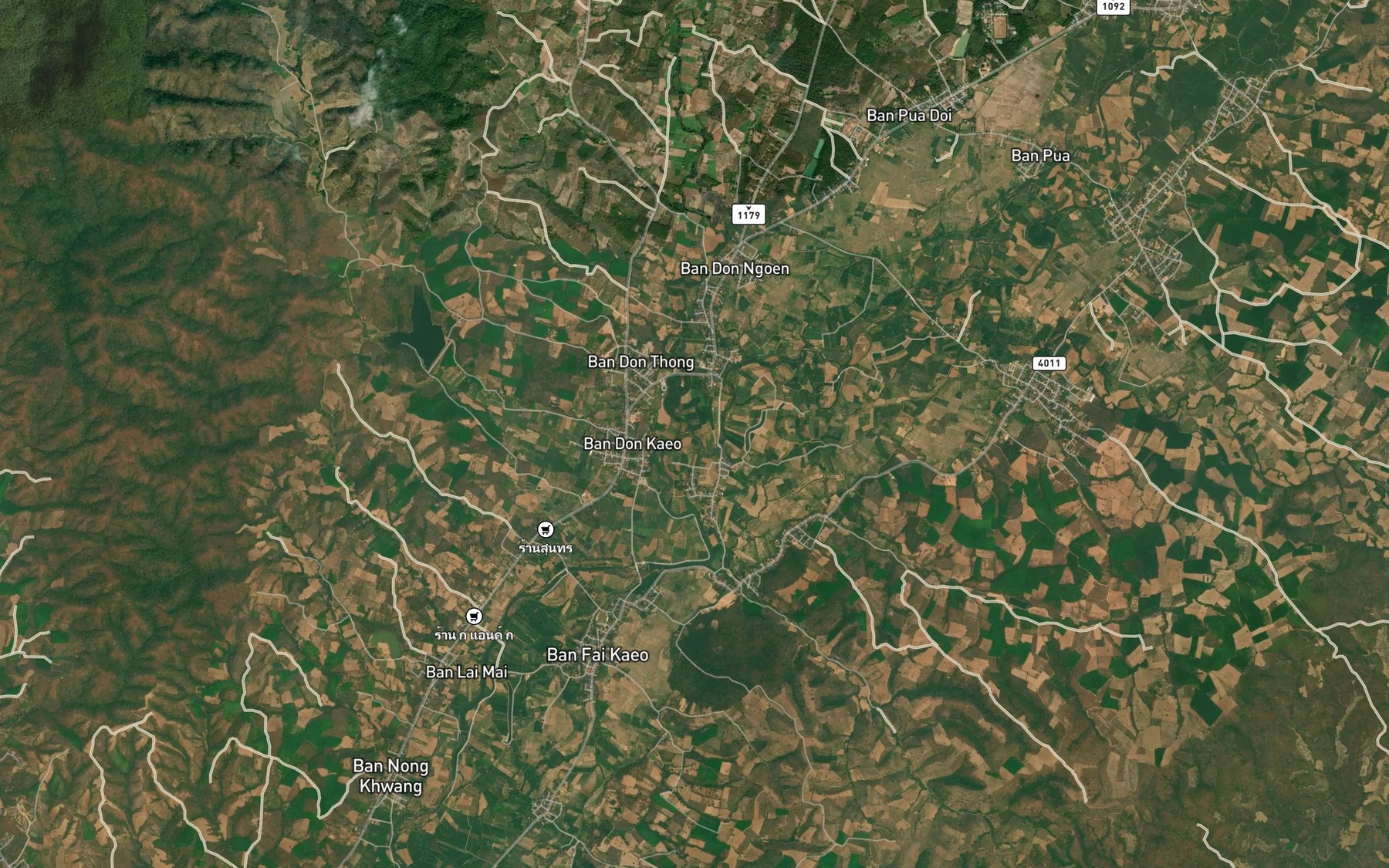 Satellite map of the Nam Ngoen