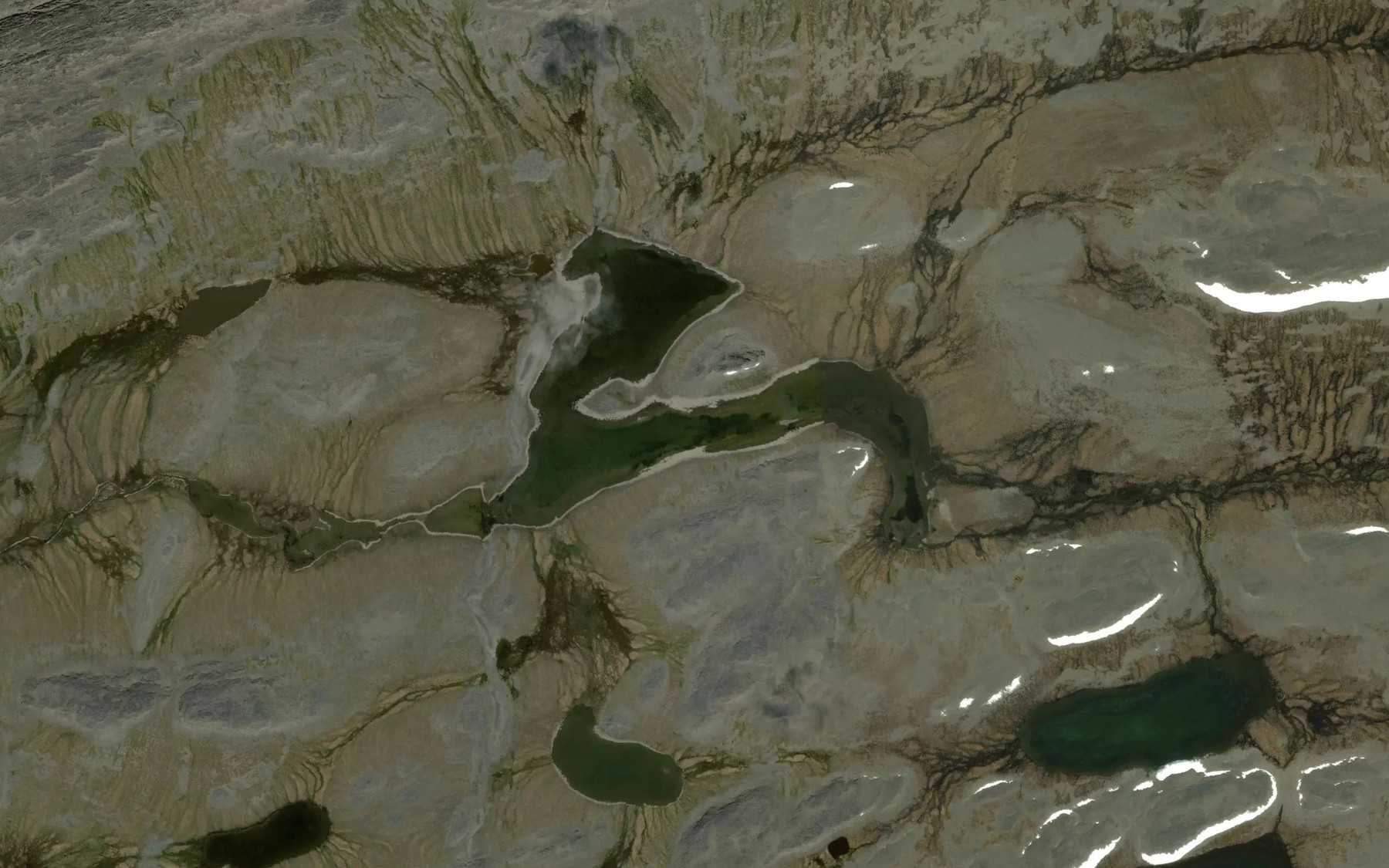 Satellite map of the Lac Renne