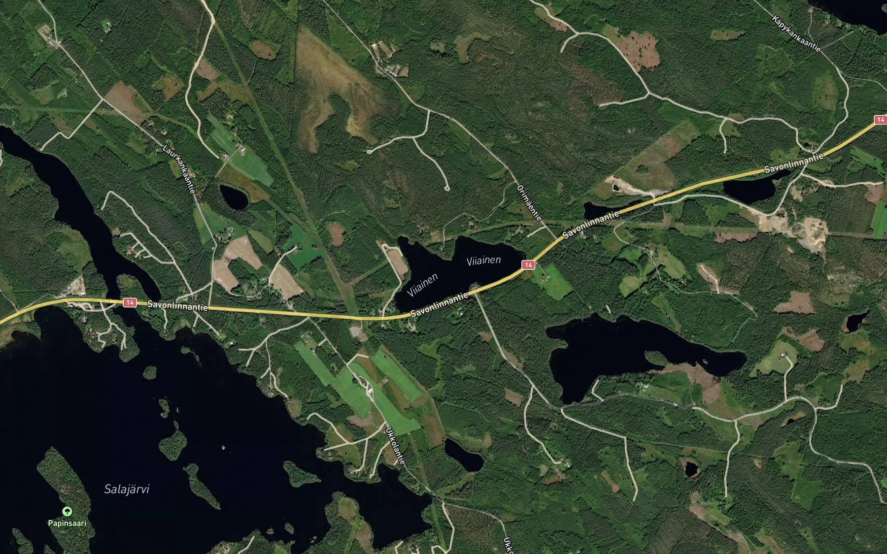 Satellite map of the Viiainen