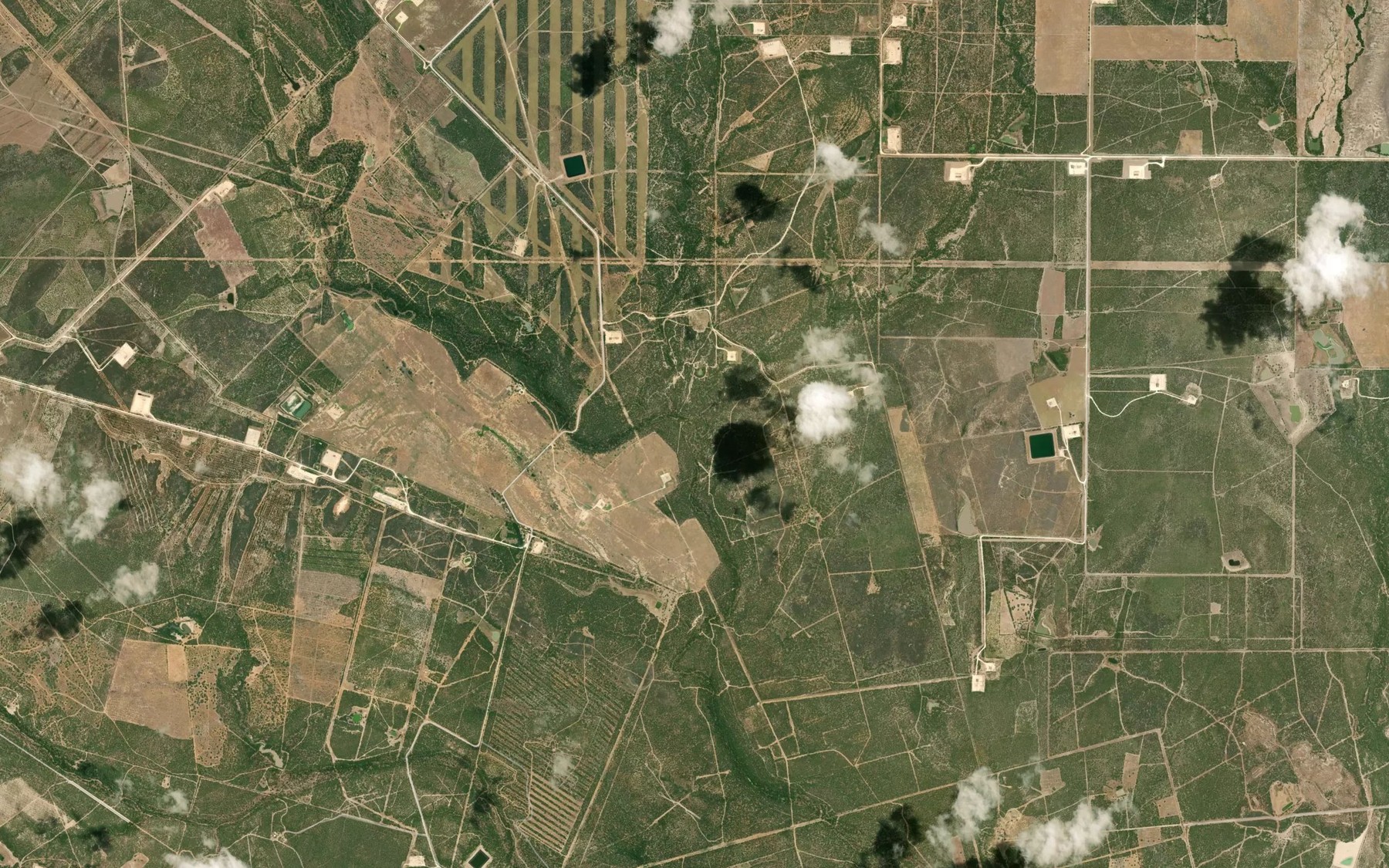 Satellite map of the Live Oak Creek