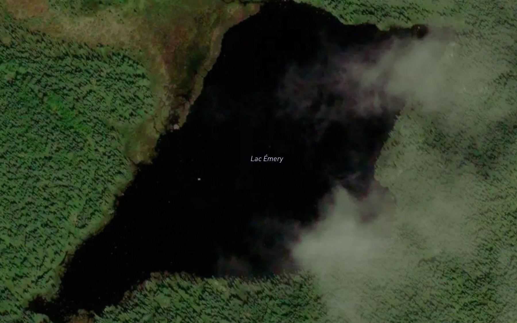 Satellite map of the Lac Emery