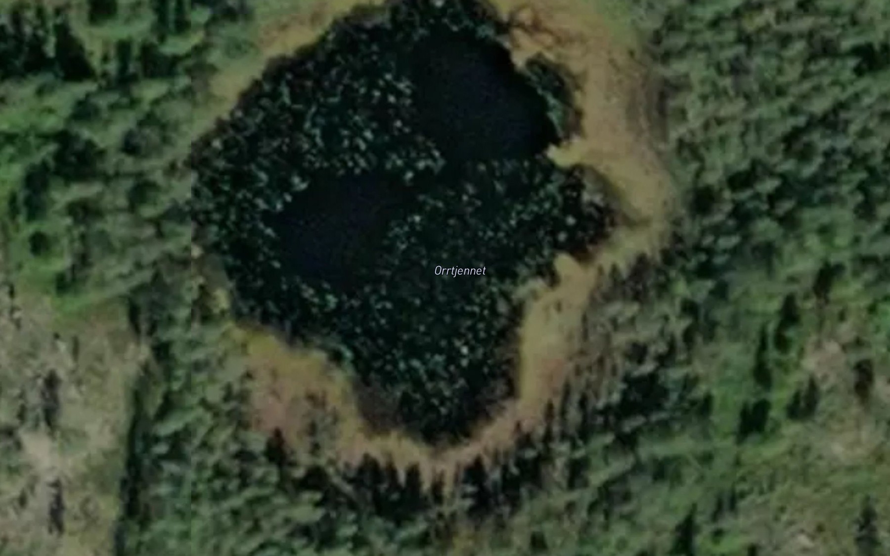 Satellite map of the Orrtjennet