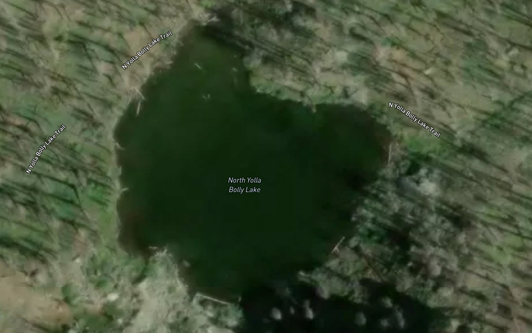 Satellite map of the North Yolla Bolly Lake