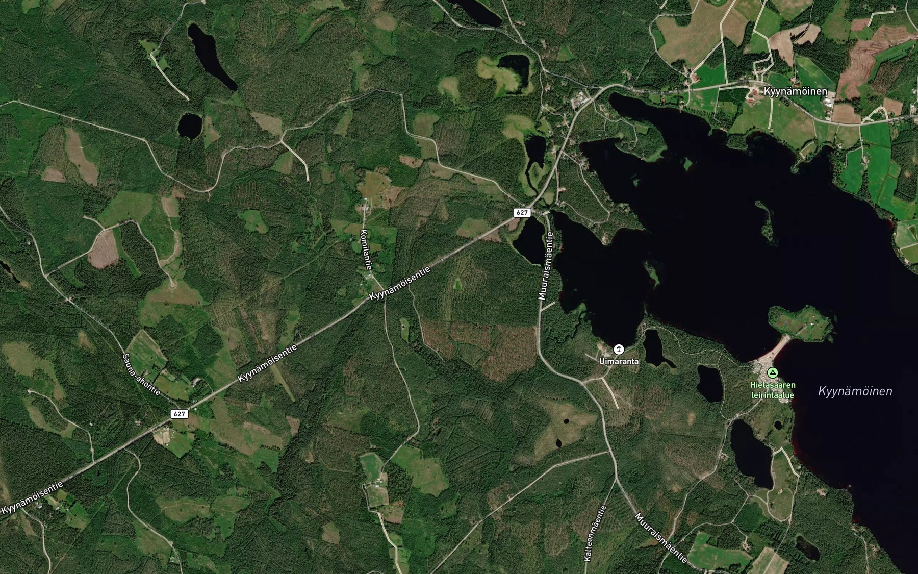 Satellite map of the Sammakkolampi