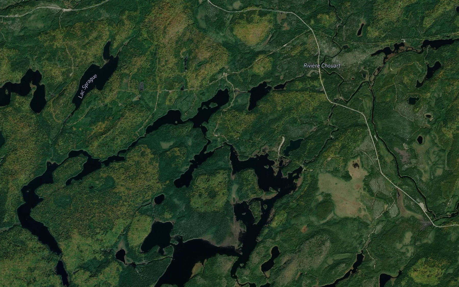 Satellite map of the Ruisseau Mulroney