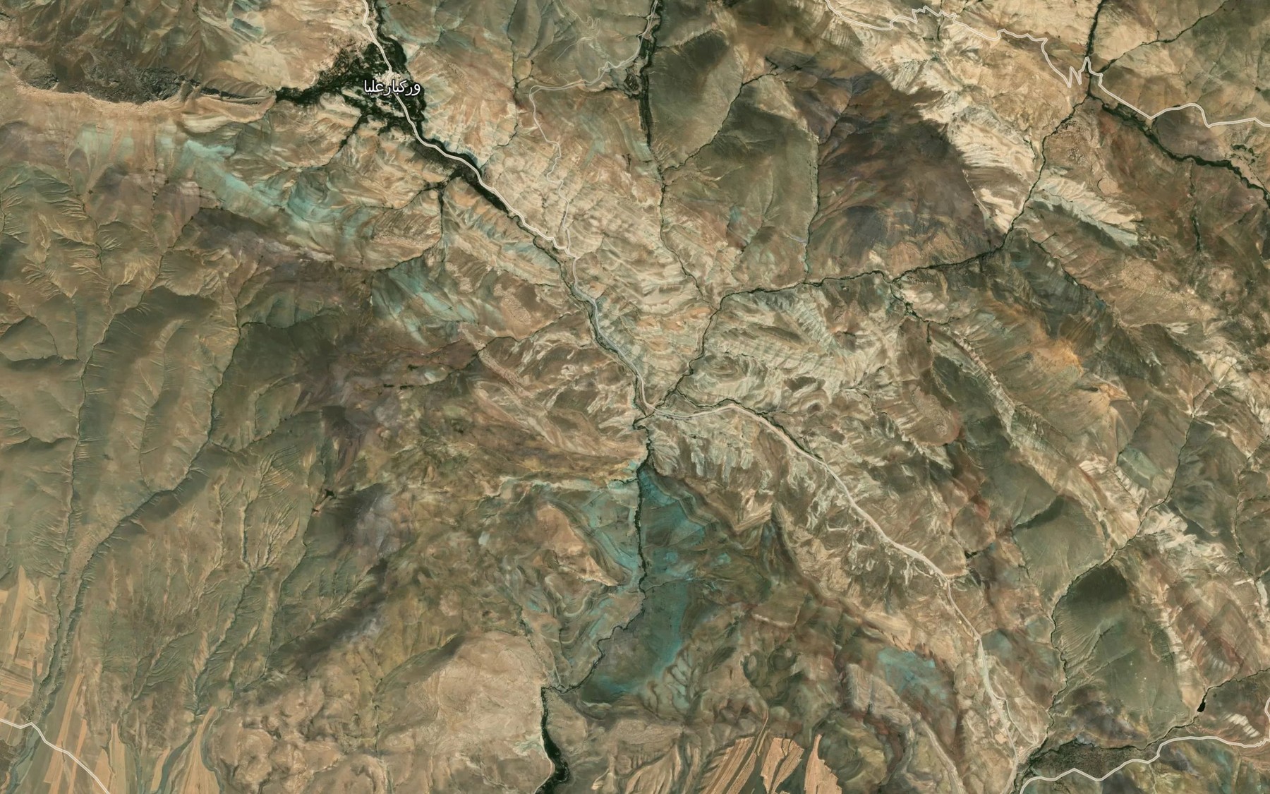 Satellite map of the Rudkhaneh-ye Boyuk