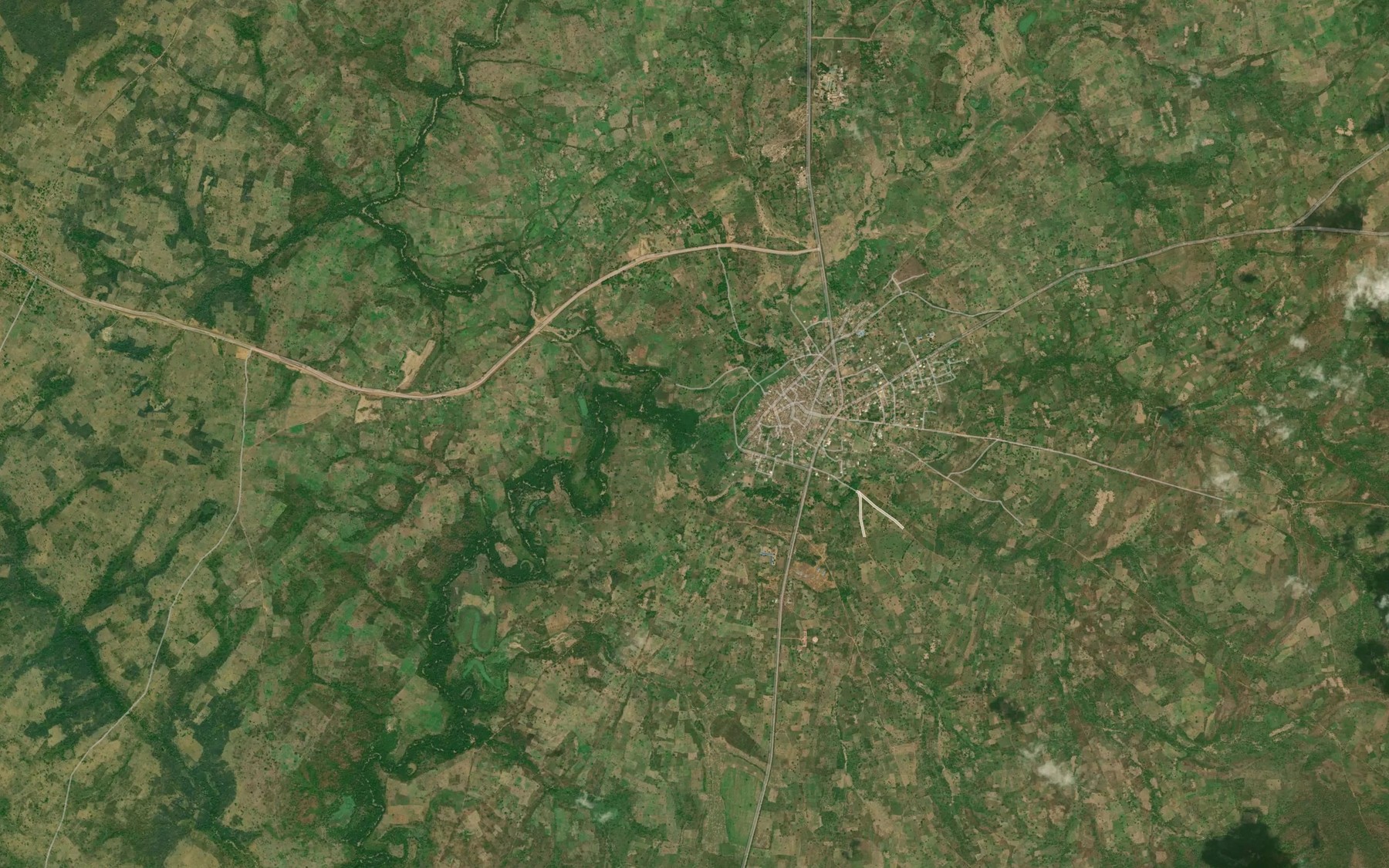 Satellite map of the River Okpikpi