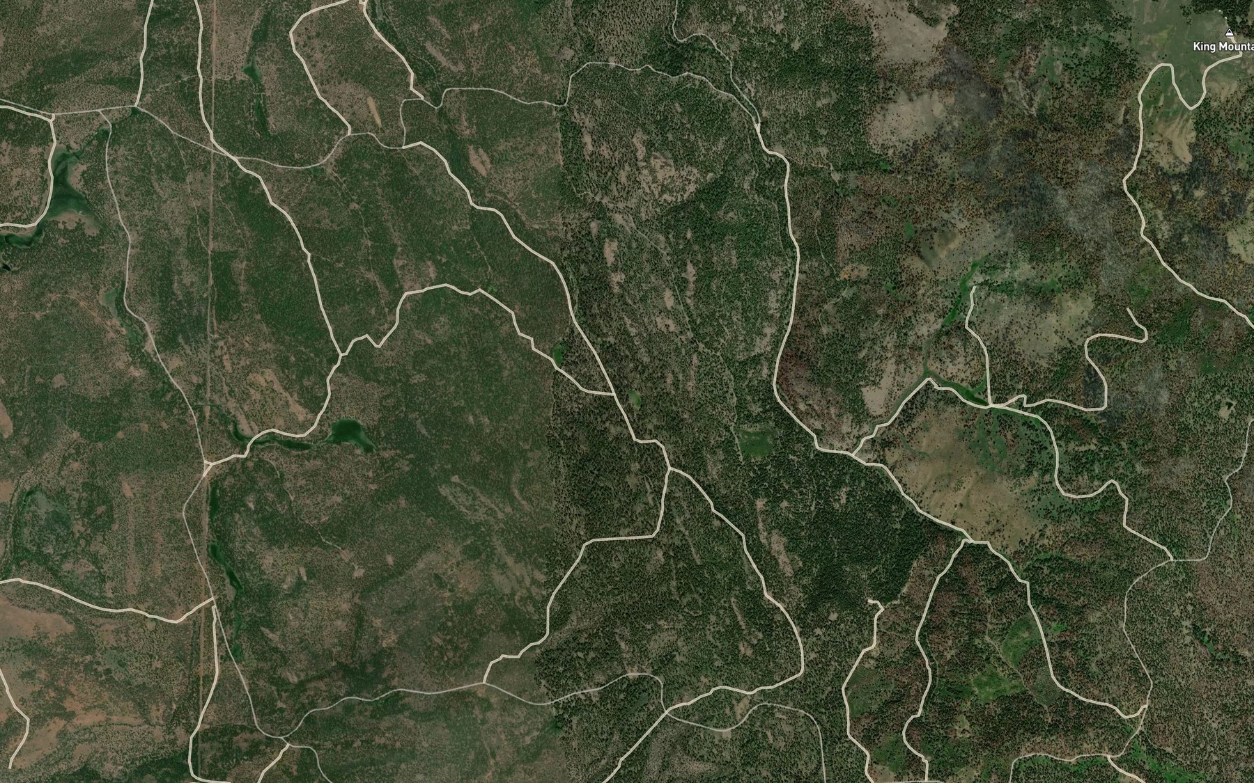 Satellite map of the Kid Flat Spring