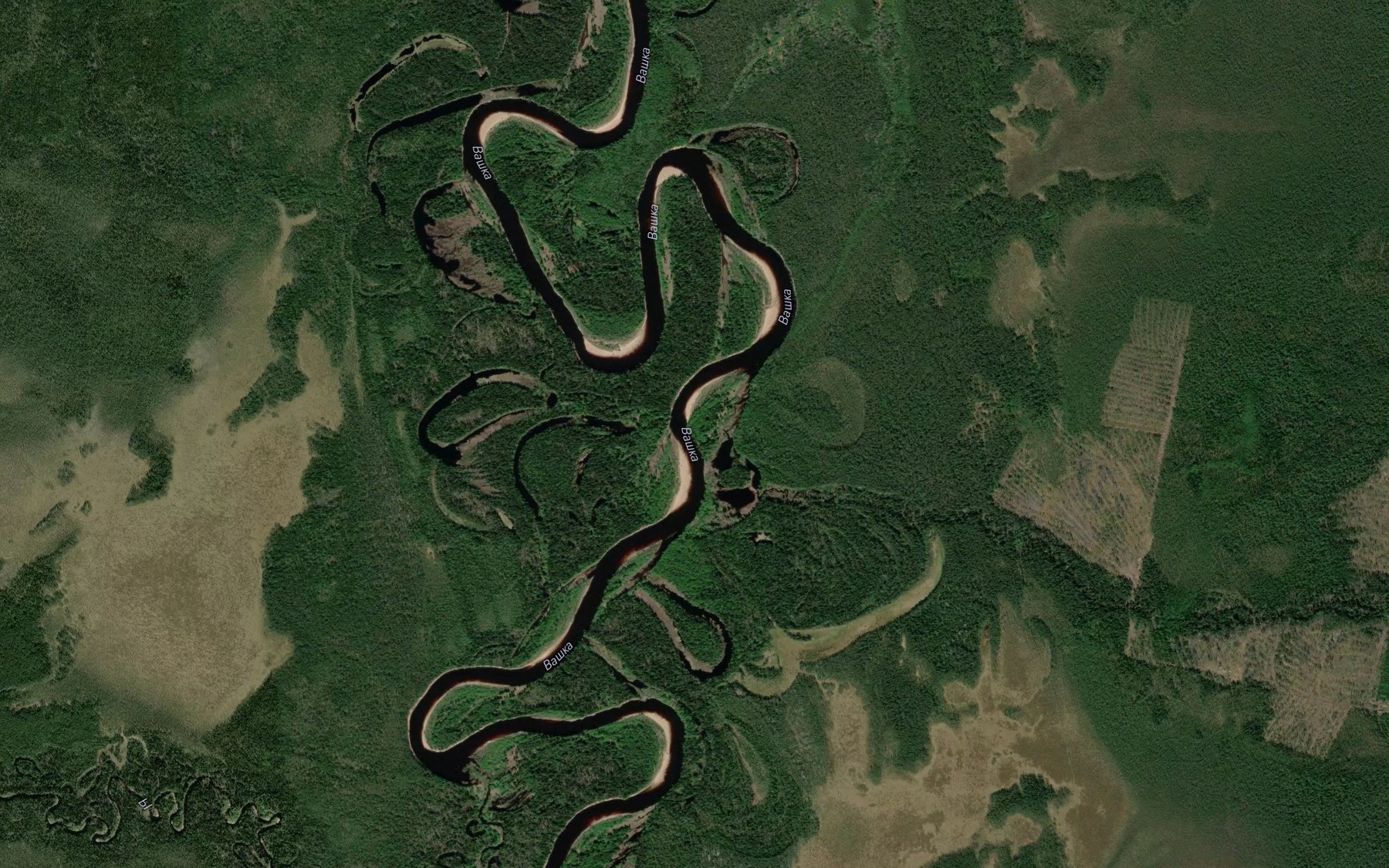 Satellite map of the Chepchim"yel'