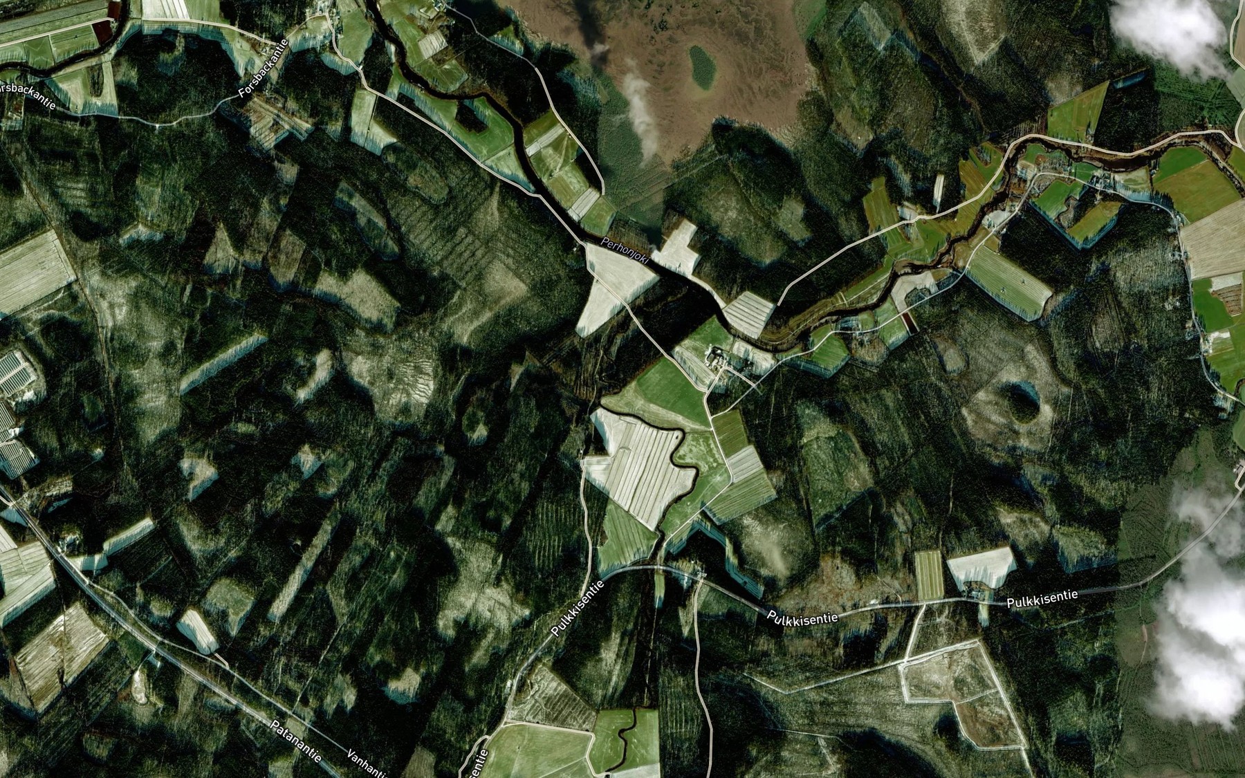 Satellite map of the Vareslahti