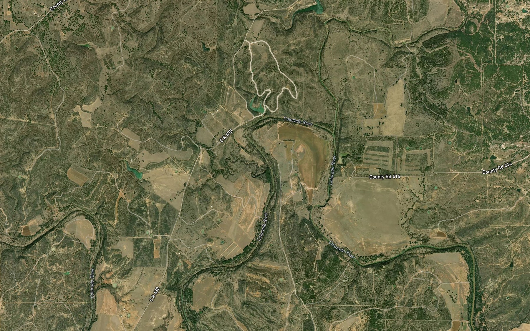 Satellite map of the Barnett Lake