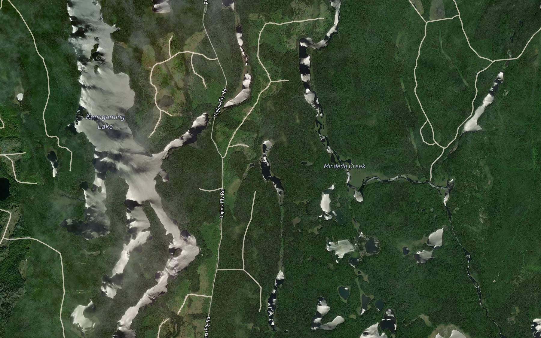 Satellite map of the Late Lake