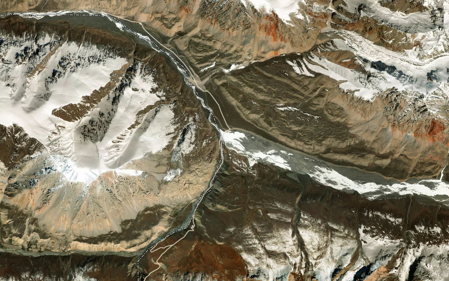 Satellite map of the Dzhagaltay