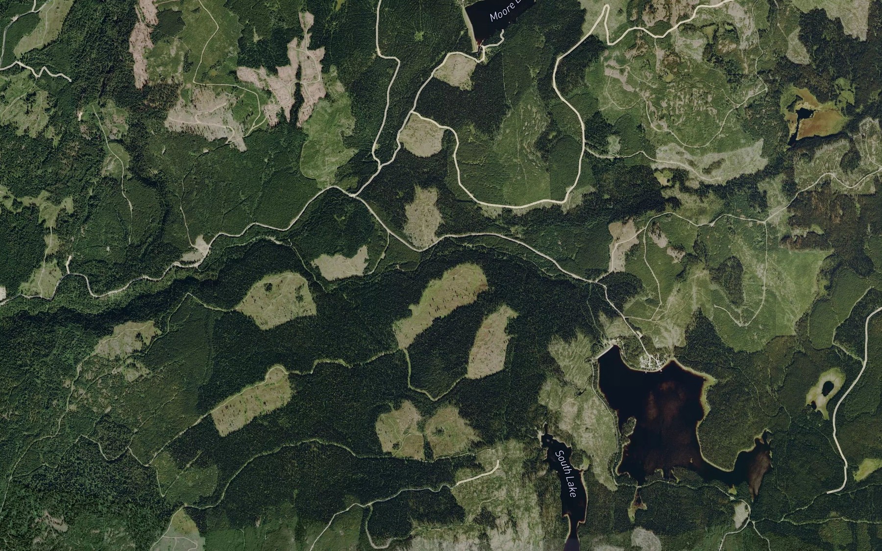 Satellite map of the Conroy Creek
