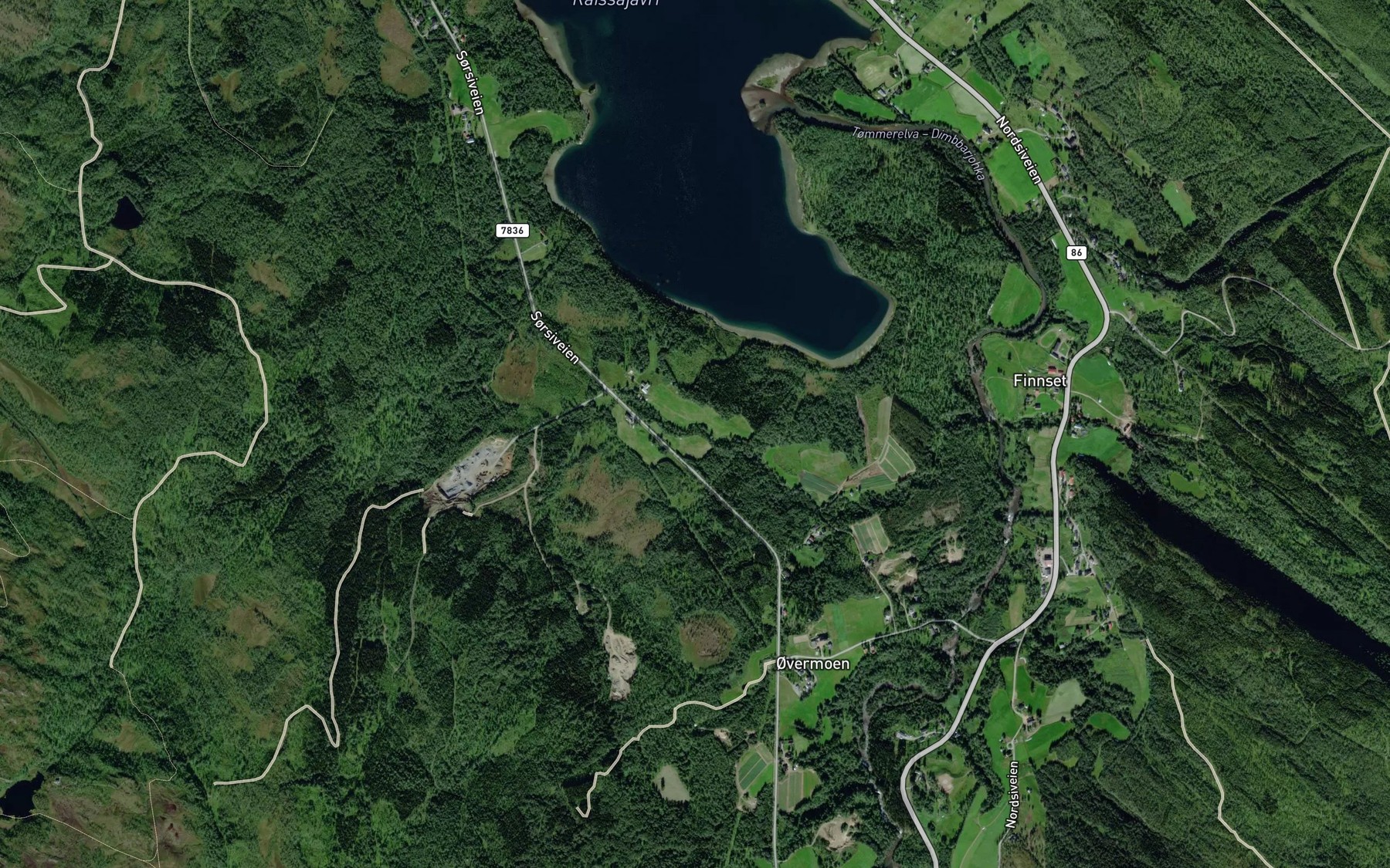 Satellite map of the Pertelveita