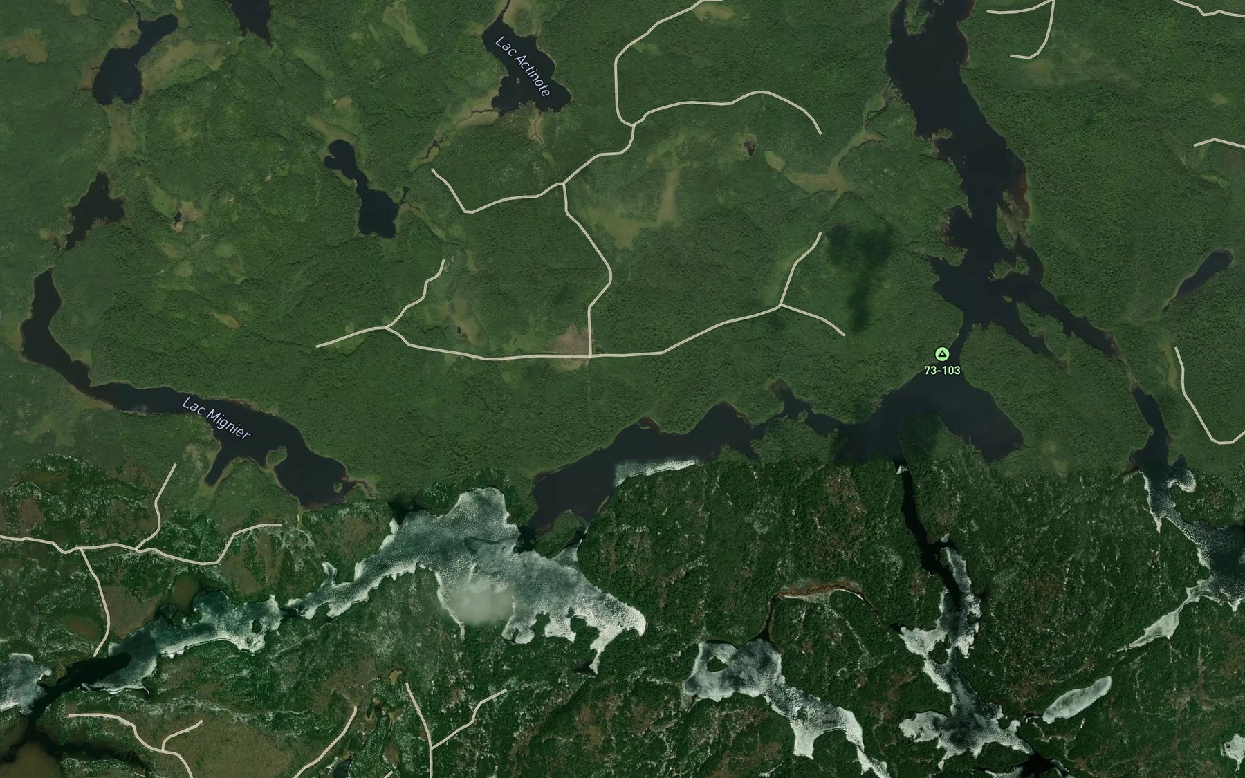 Satellite map of the Baie Kamitciteyadjiwak