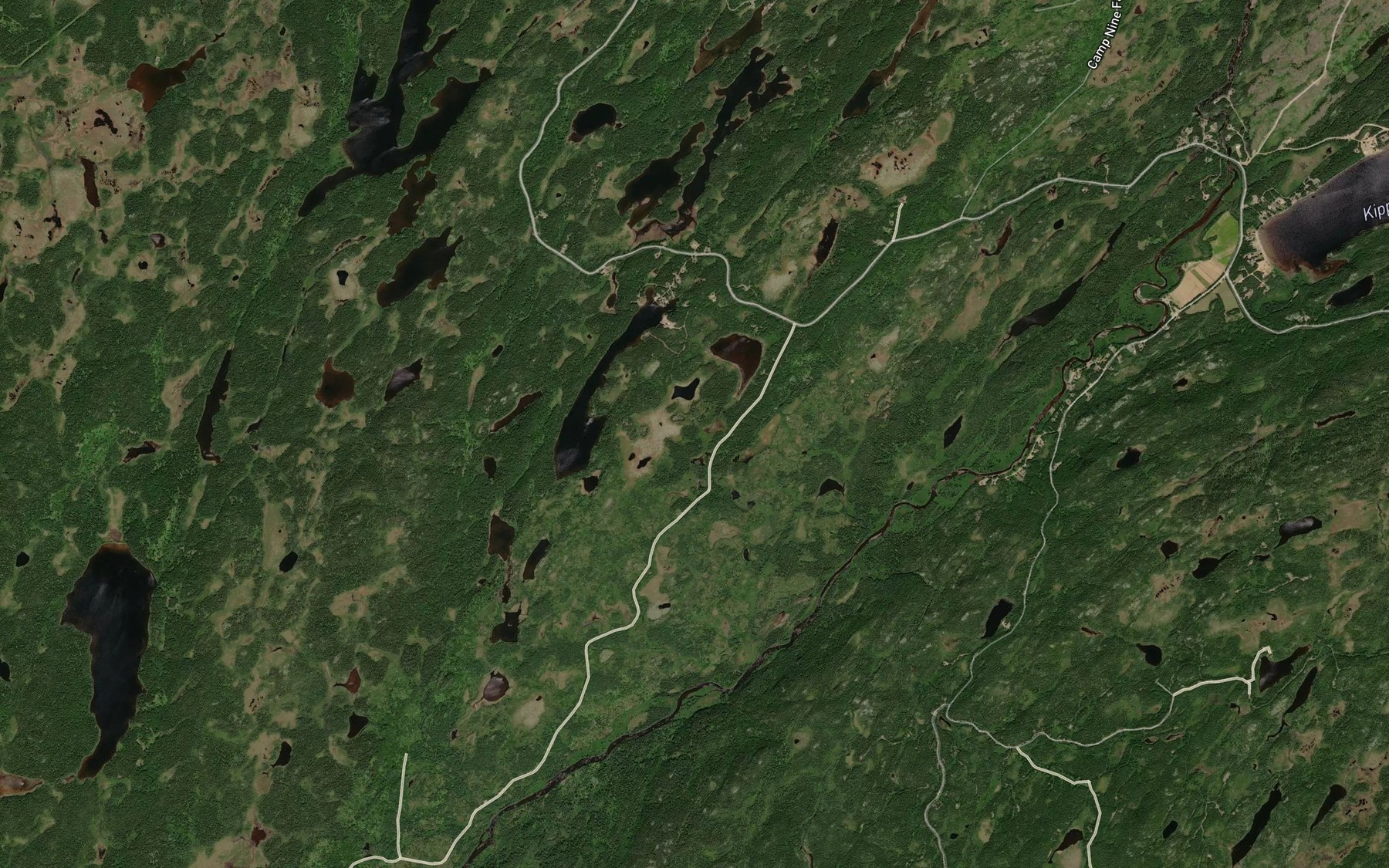 Satellite map of the Spot Pond