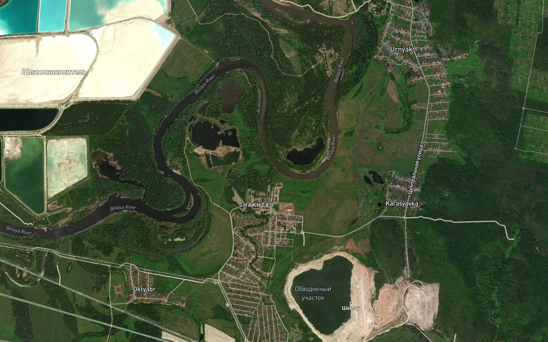 Satellite map of the Seleuk