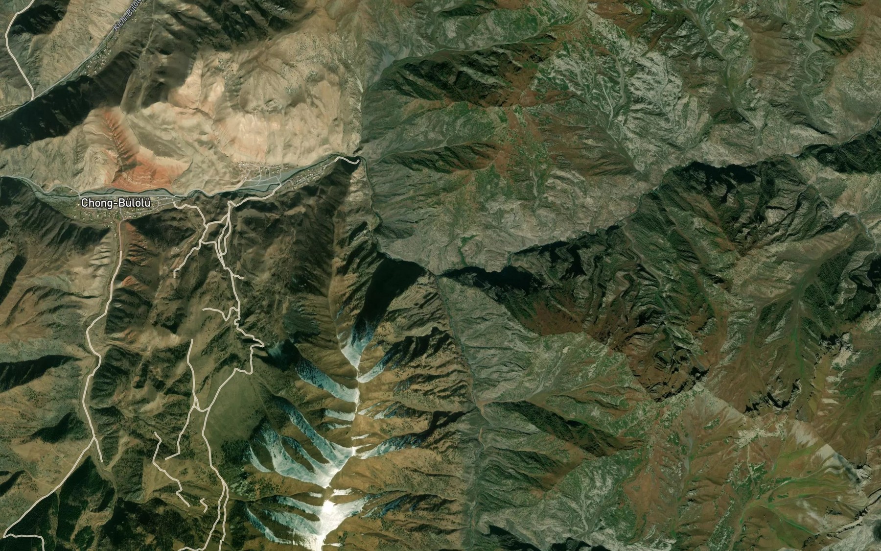 Satellite map of the Erkech