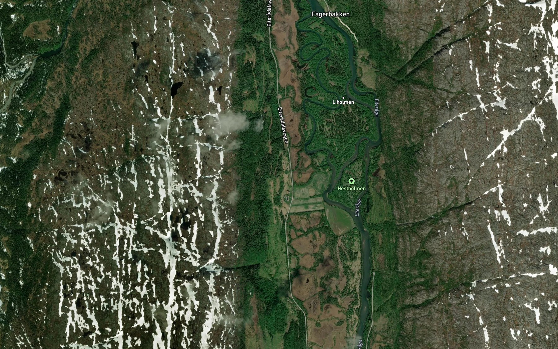 Satellite map of the Sagbekken
