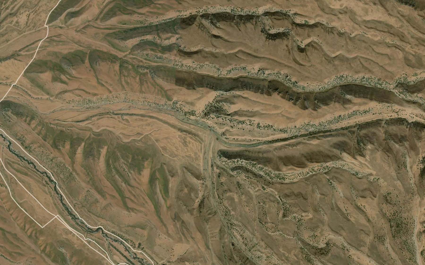 Satellite map of the Tegerek-Say