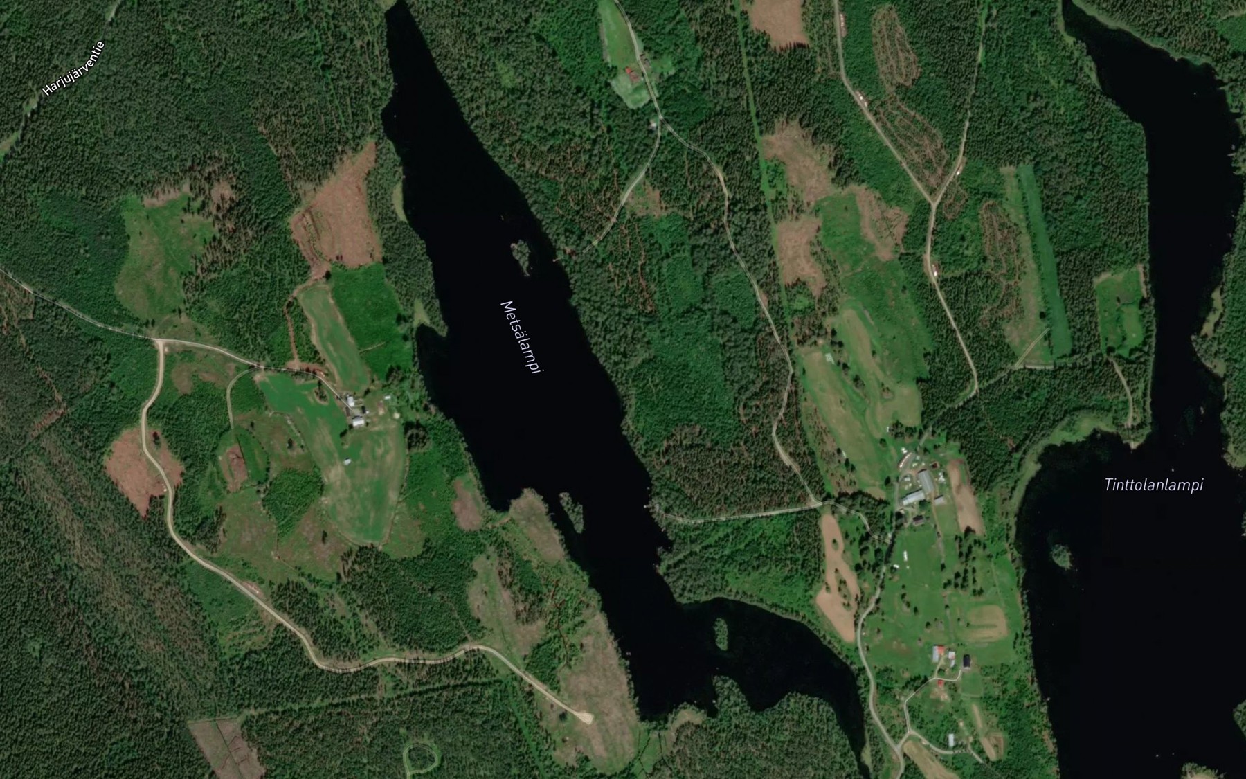 Satellite map of the Metsalampi