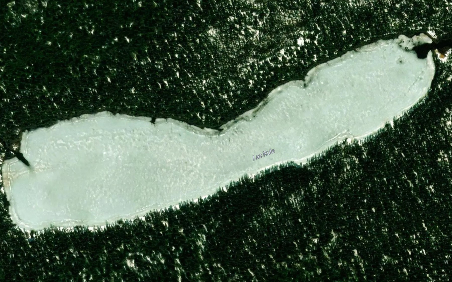 Satellite map of the Lac Rule
