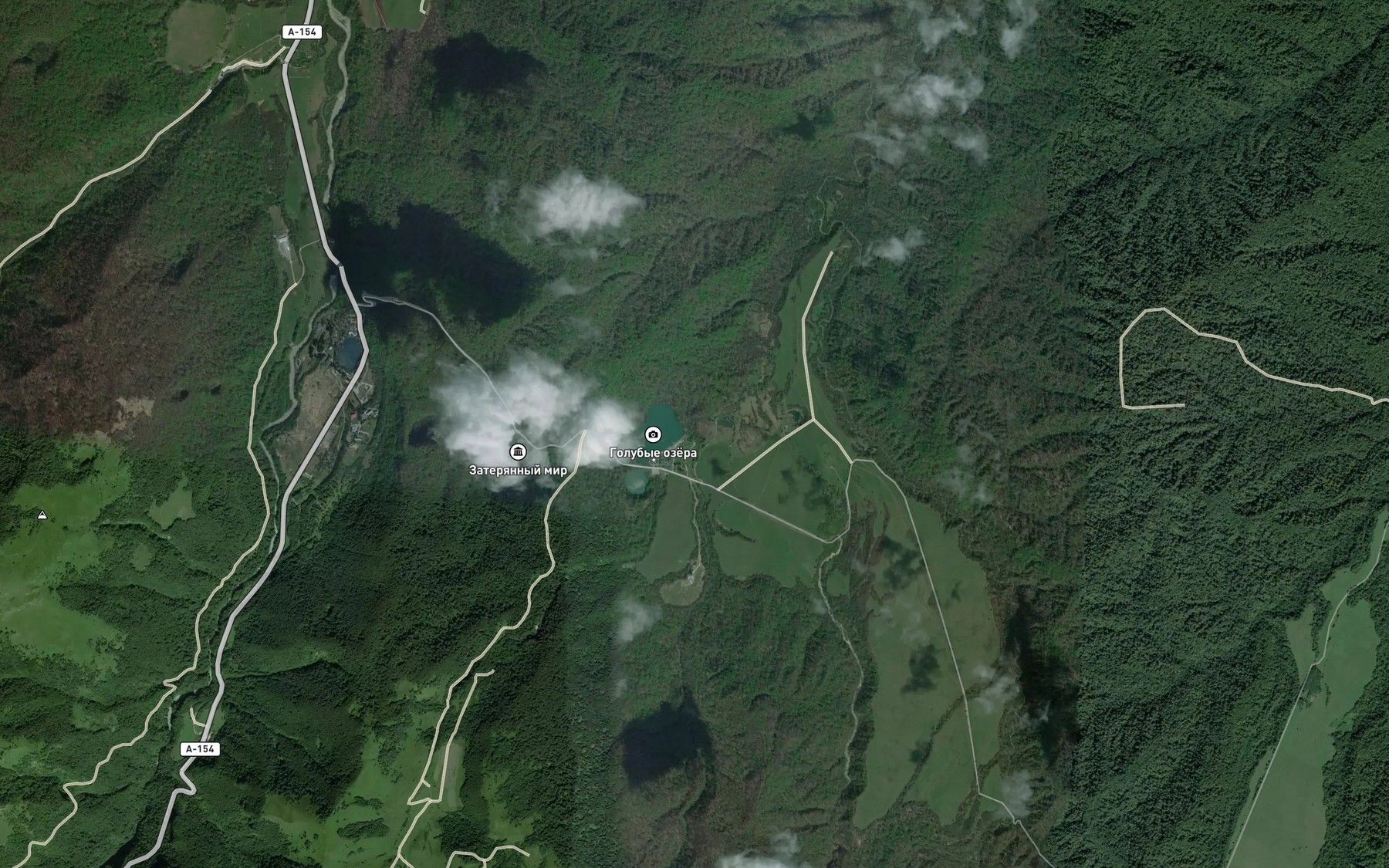 Satellite map of the Ekiara
