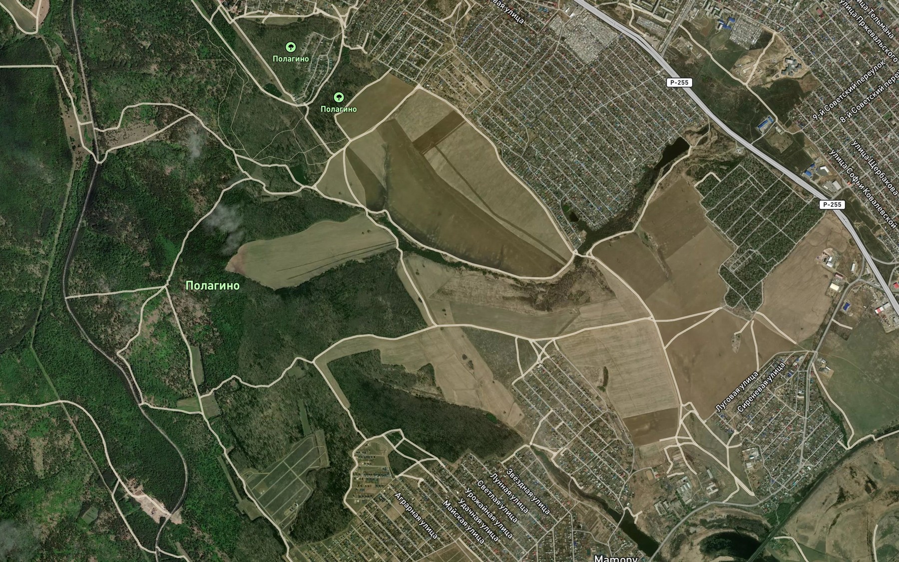 Satellite map of the Pad' Gorodskaya