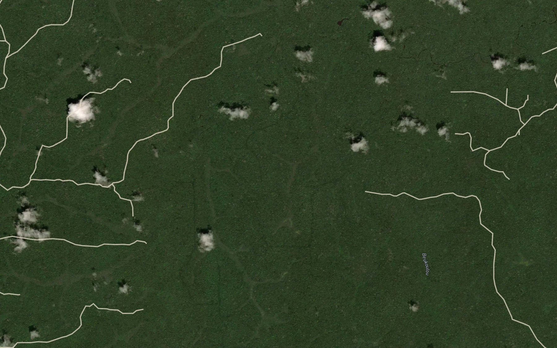 Satellite map of the Milom