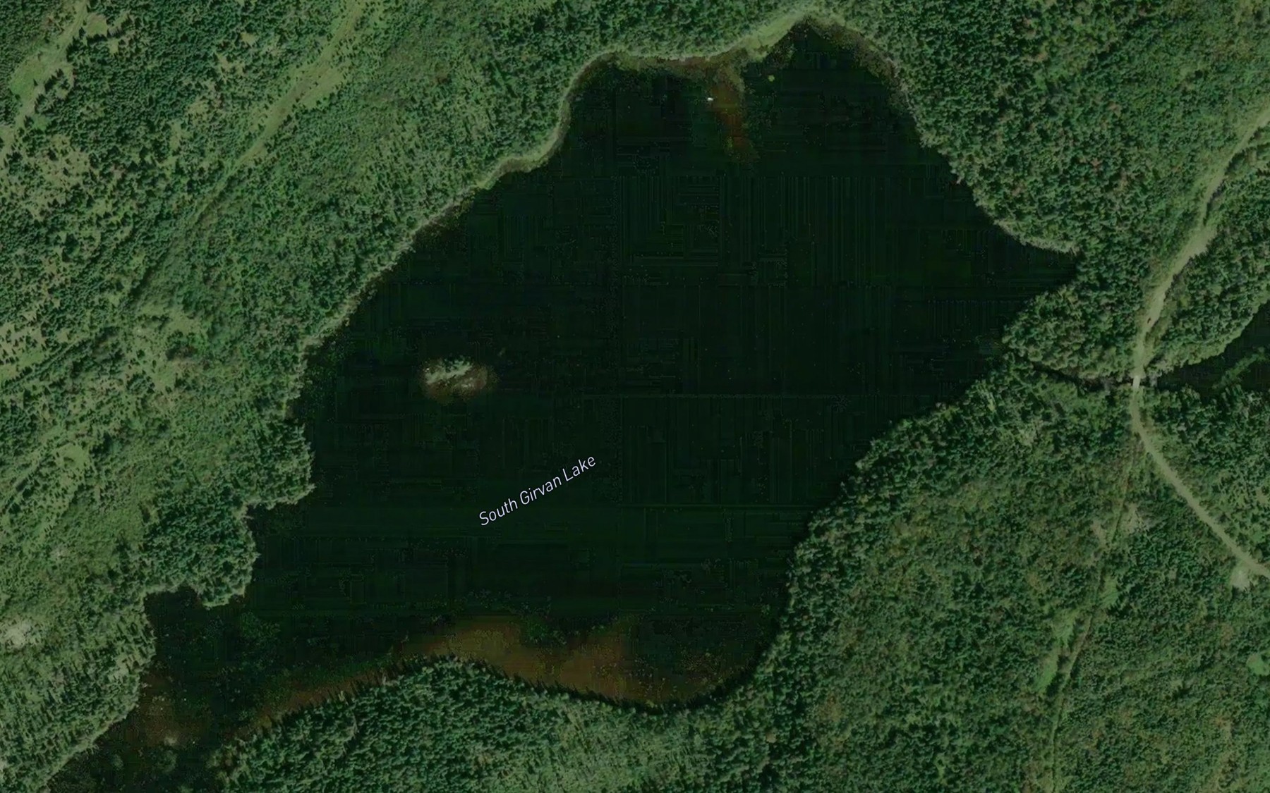 Satellite map of the South Girvan Lake