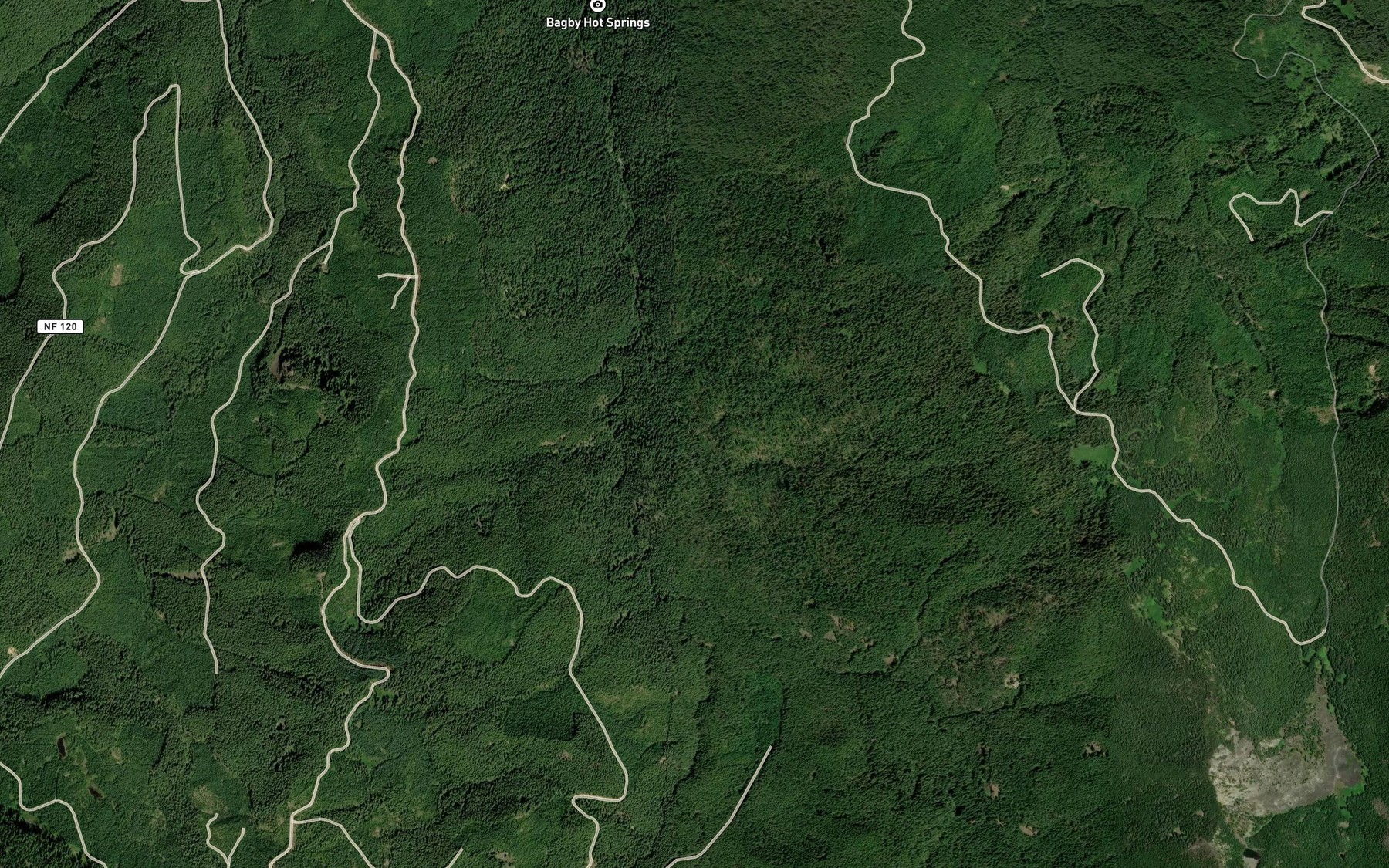 Satellite map of the Ora Creek