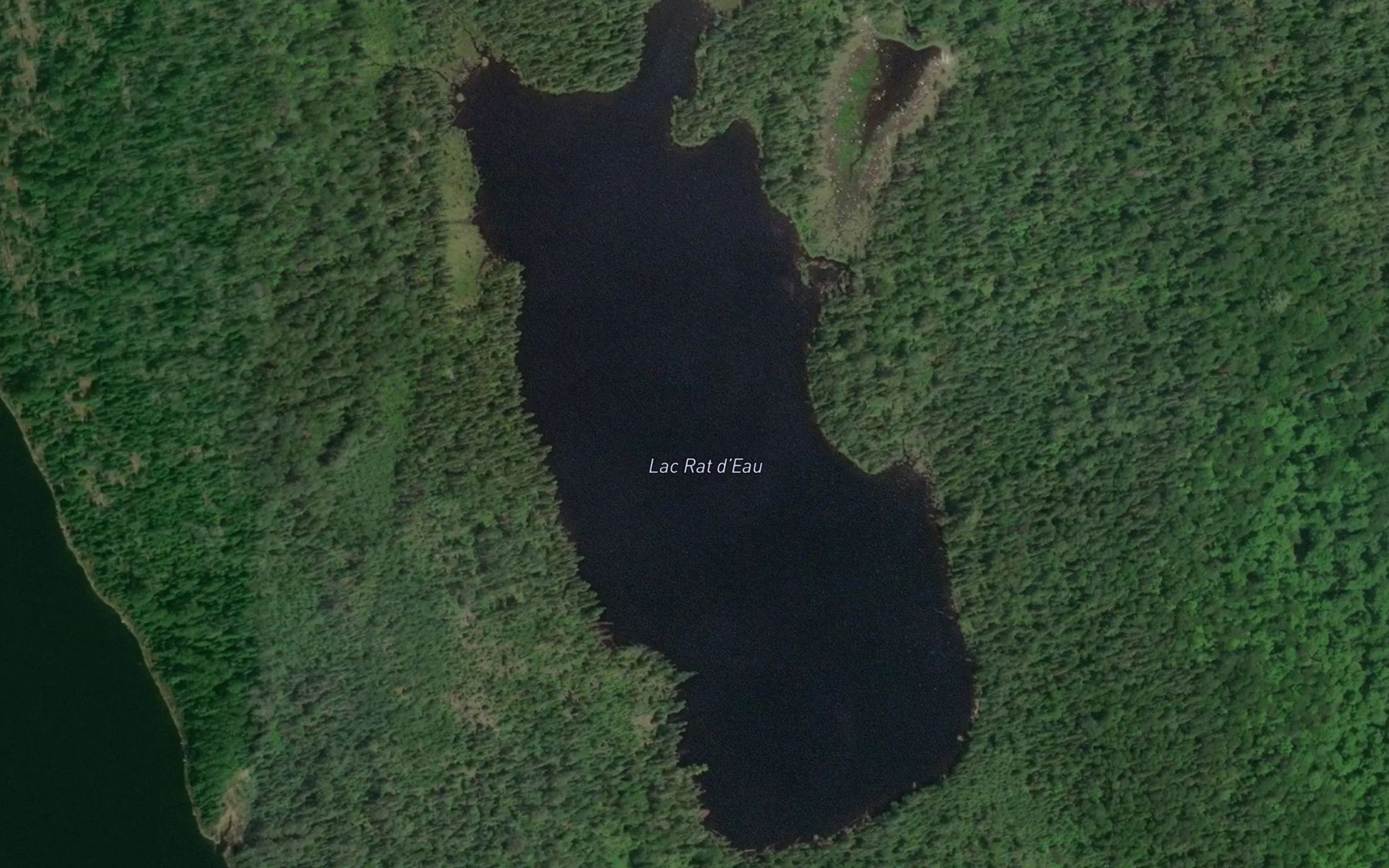 Satellite map of the Lac Rat d'Eau