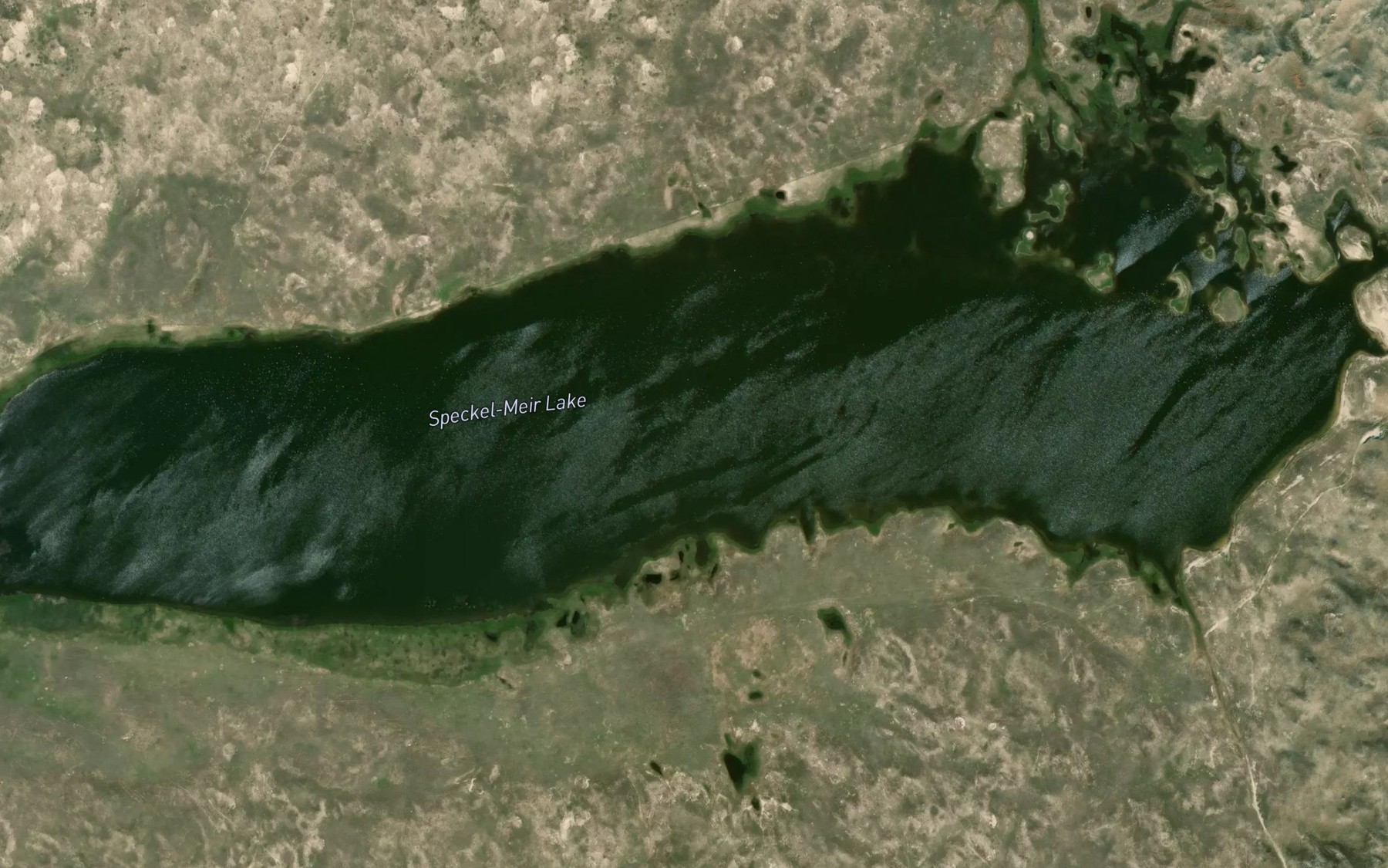 Satellite map of the Speckel-Meir Lake