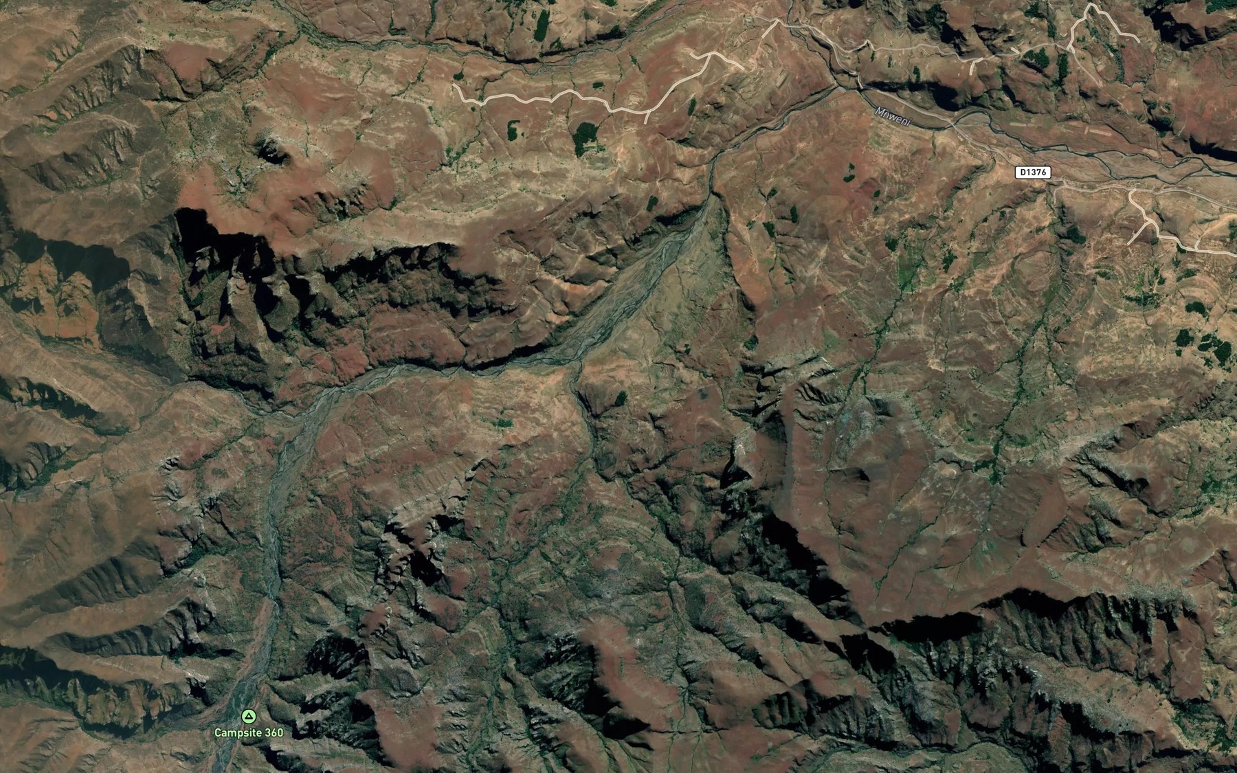 Satellite map of the Muiuveni