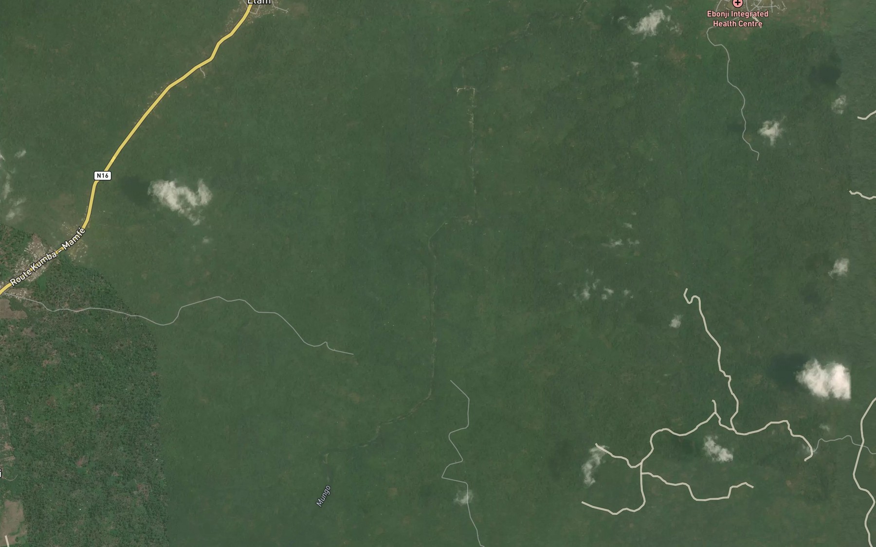 Satellite map of the Kobe