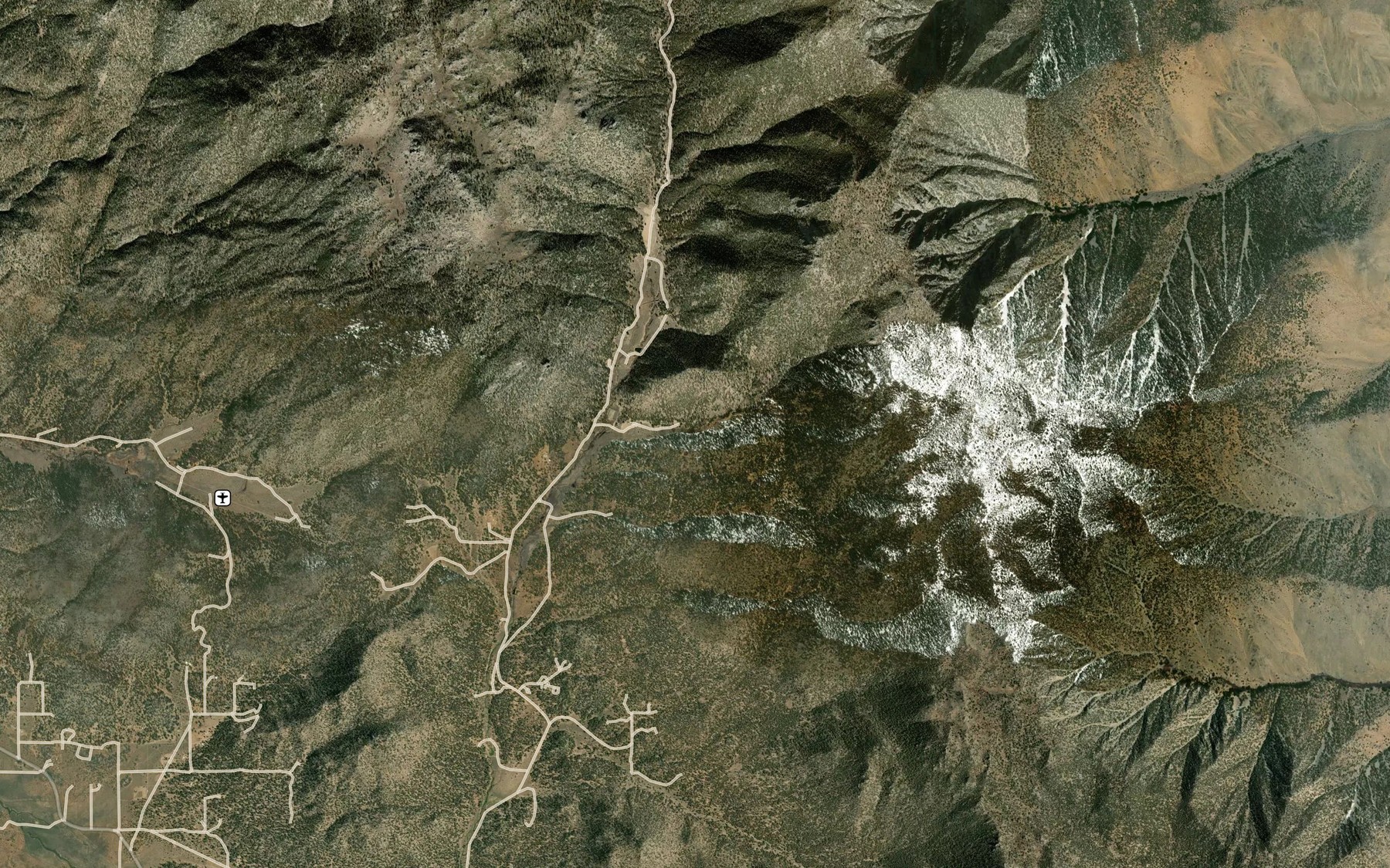 Satellite map of the Willow Spring