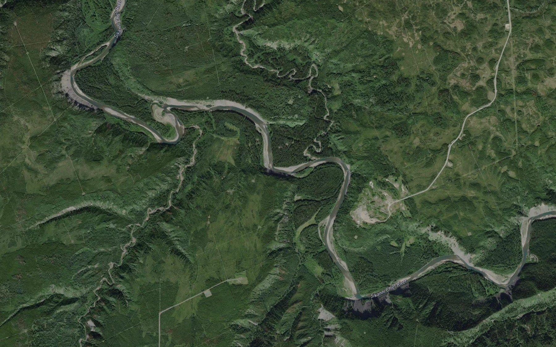Satellite map of the Mason Creek
