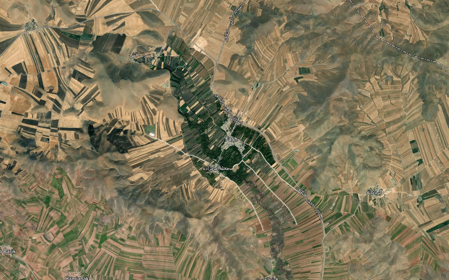 Satellite map of the Hoseyniyeh
