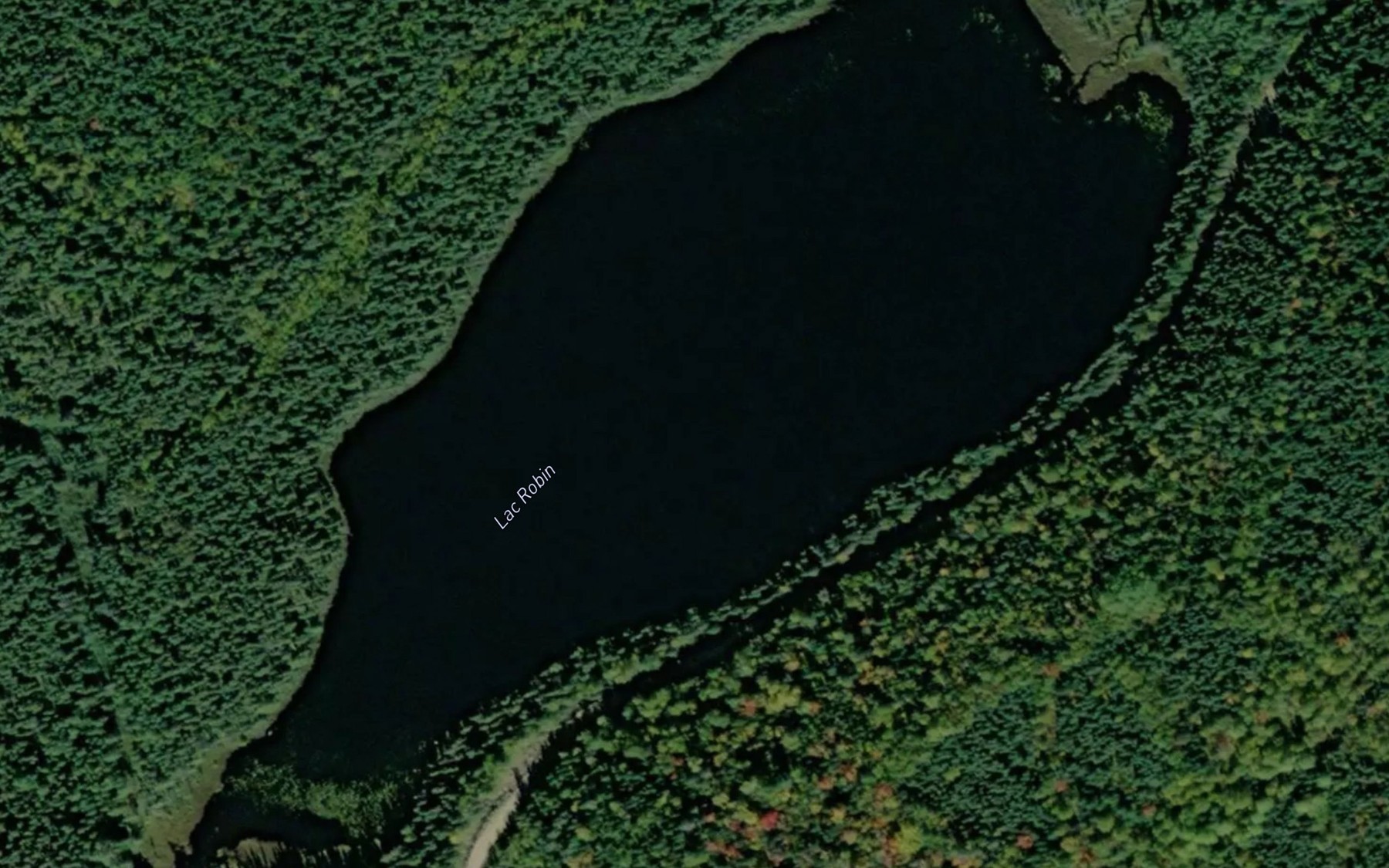 Satellite map of the Lac Robin