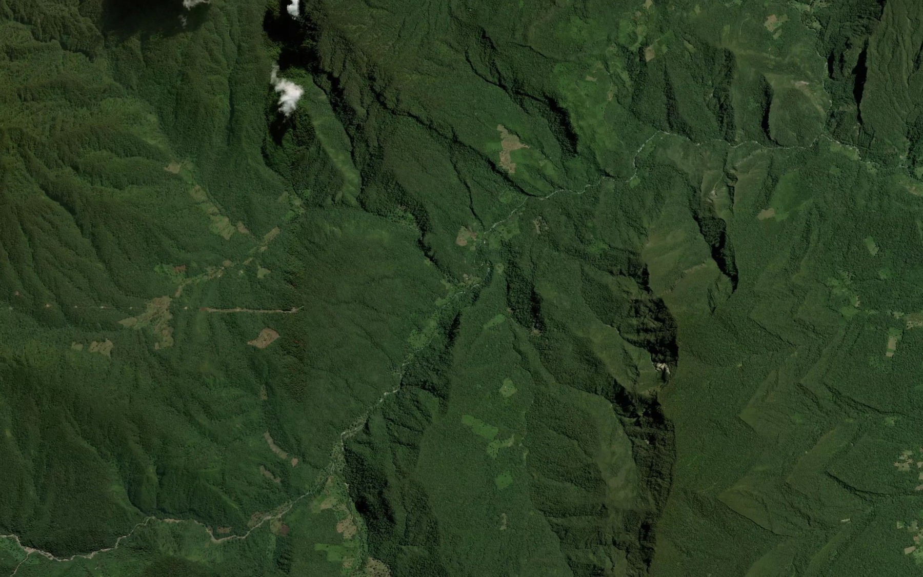 Satellite map of the Quebrada Incienso