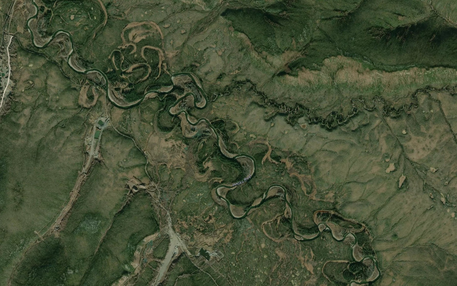 Satellite map of the Spruce Creek