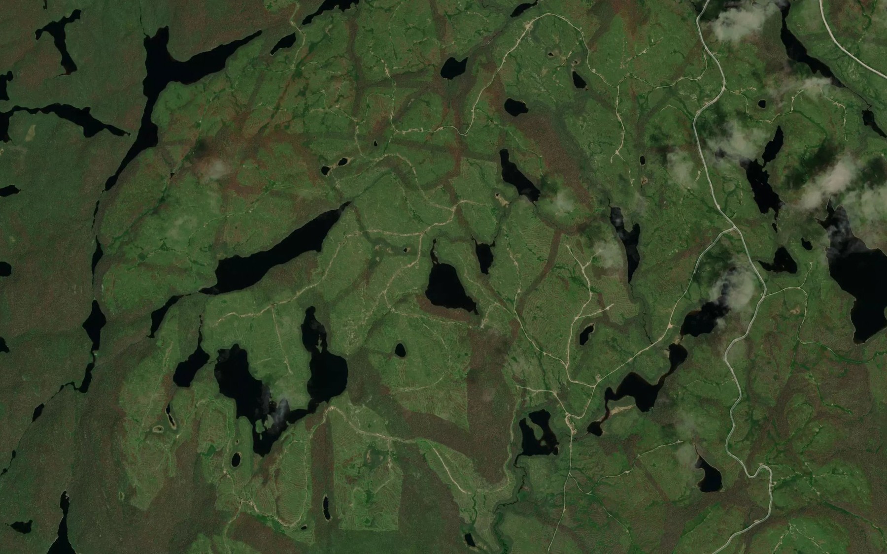 Satellite map of the Lac du Portageage