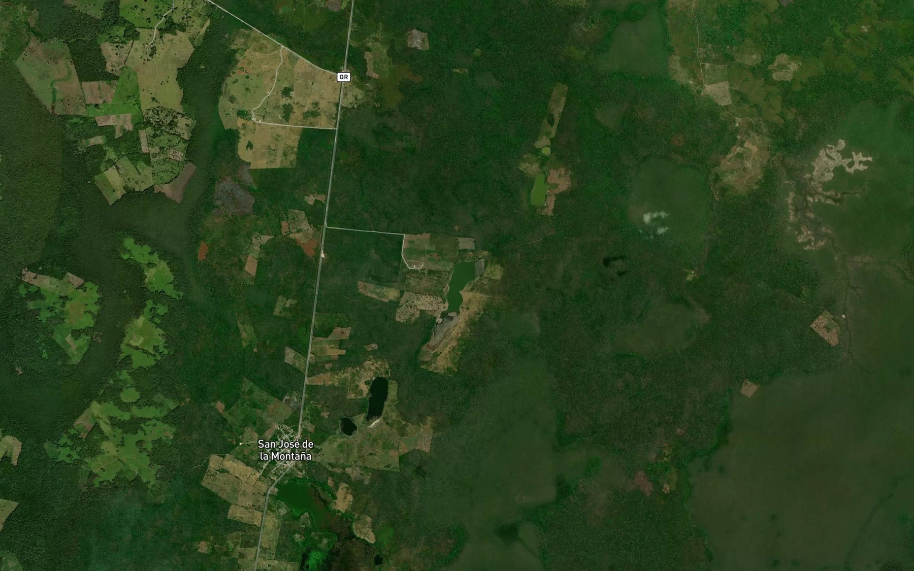 Satellite map of the Laguna el Pedregal