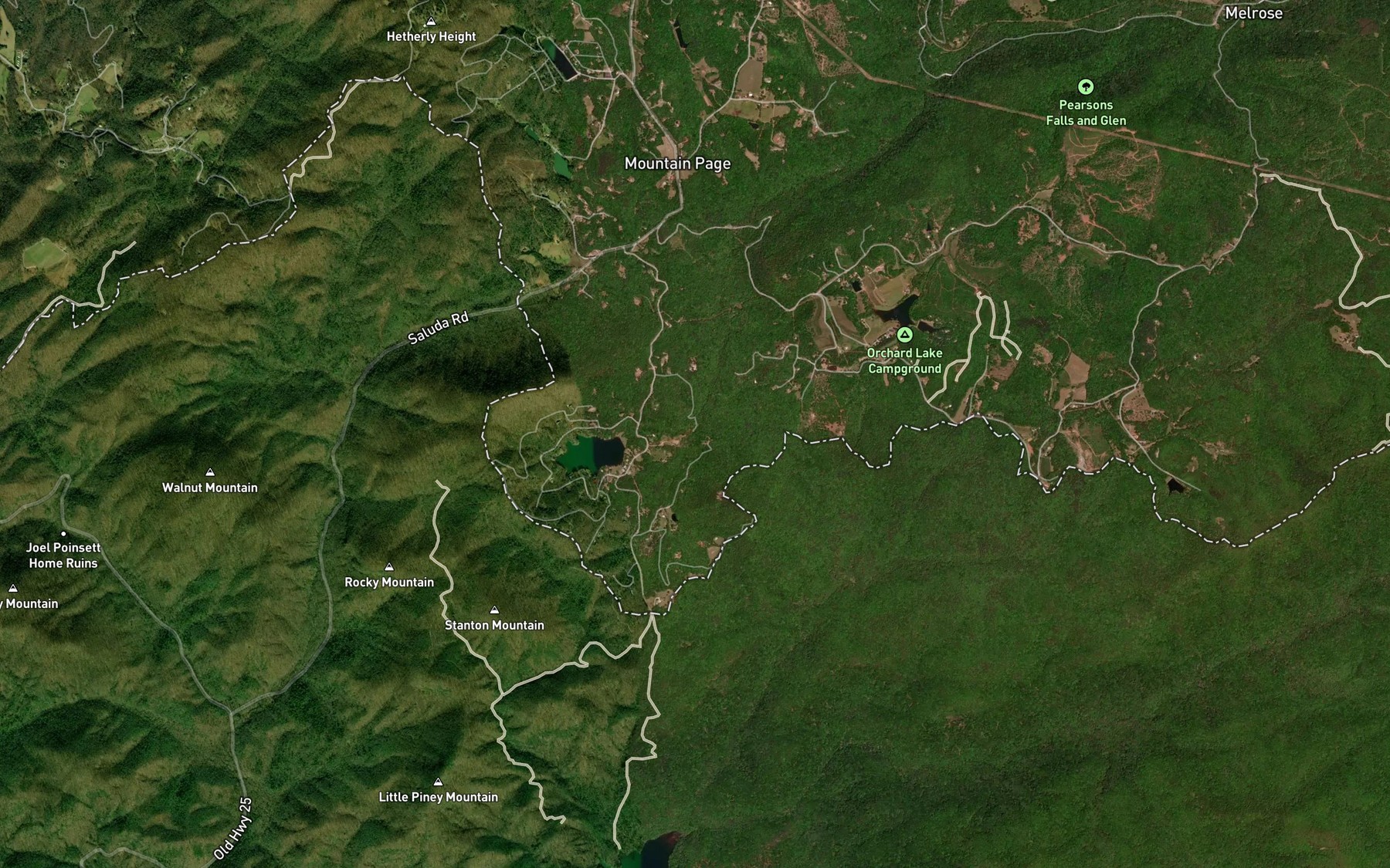 Satellite map of the Vira Branch