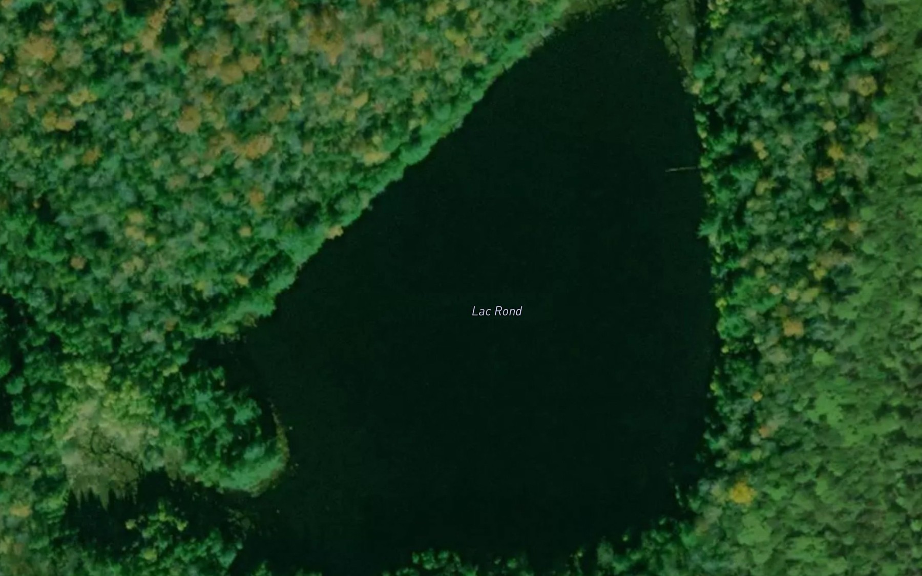 Satellite map of the Lac Rond