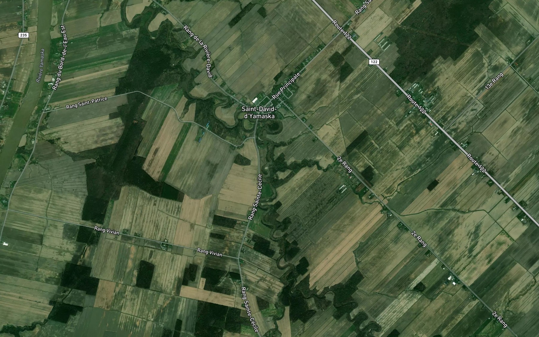 Satellite map of the Ruisseau Mondor
